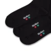 3-pack zwarte unisex-sokken voor dagelijks gebruik voor volwassenen 3-pack zwarte unisex-sokken voor dagelijks gebruik voor volwassenen