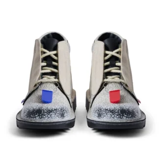 ACW* Kick Hi leren laarzen voor volwassenen, unisex, wit
