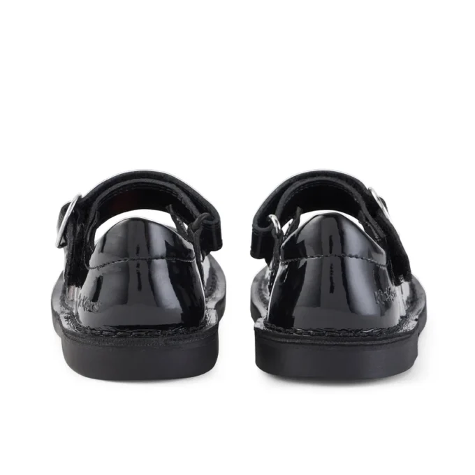 Adlar Heart Mj lakleder voor babymeisjes, zwart Adlar Heart Mj lakleder voor babymeisjes, zwart
