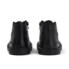 Adlar Hi Scallop leren laarzen voor babymeisjes, zwart