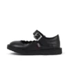 Adlar MJ Scallop leer zwart voor meisjes Adlar MJ Scallop leer zwart voor meisjes