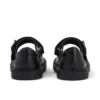 Adlar MJ Scallop leer zwart voor meisjes Adlar MJ Scallop leer zwart voor meisjes