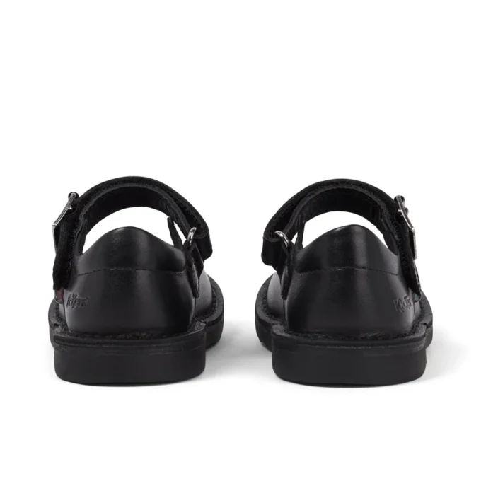 Adlar MJ Scallop leer zwart voor meisjes Adlar MJ Scallop leer zwart voor meisjes