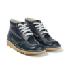 Adult Unisex Leather Kick Hi Core Navy Adult Unisex Leather Kick Hi Core Navy