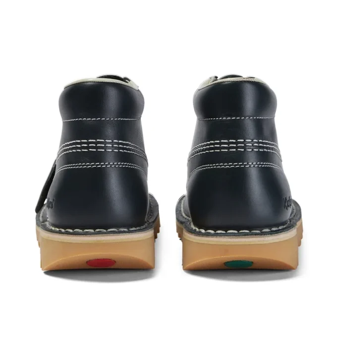 Adult Unisex Leather Kick Hi Core Navy Adult Unisex Leather Kick Hi Core Navy