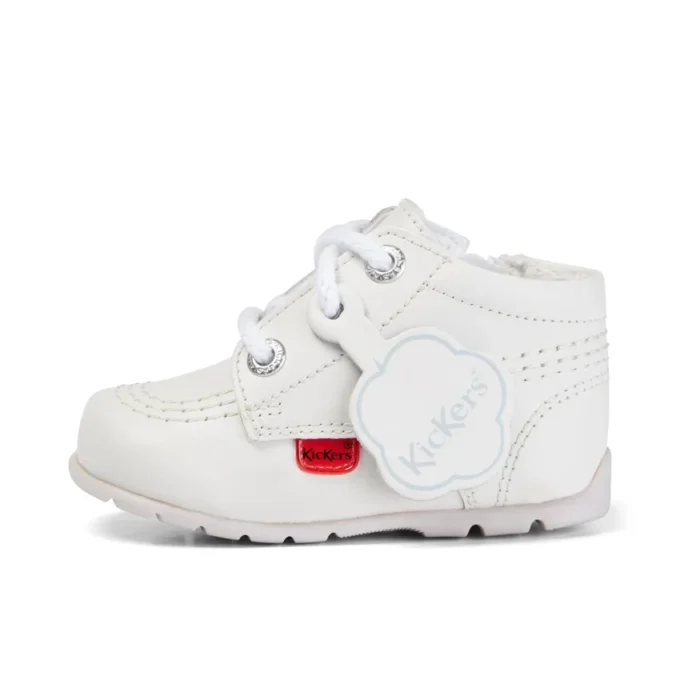 Baby Kick Hi Leer Wit
