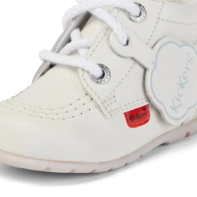 Baby Kick Hi Leer Wit