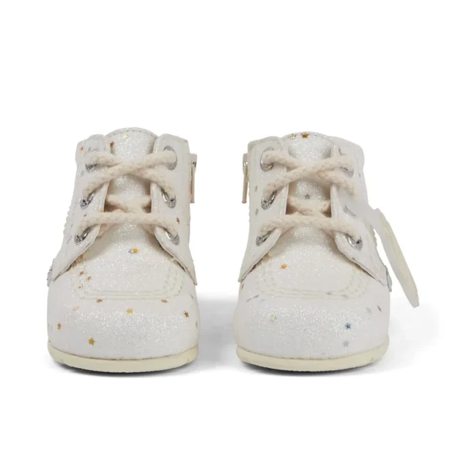 Baby Unisex Kick Hi Glitterlaarzen Wit