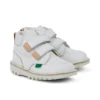 Baby Unisex Kick Hi Roll Leer Wit
