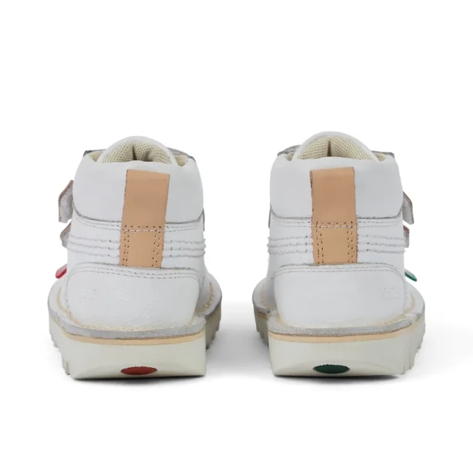 Baby Unisex Kick Hi Roll Leer Wit