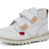 Baby Unisex Kick Hi Roll Leer Wit