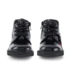 Baby Unisex Kick Hi Zip Lakleer Zwart