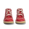 Baby Unisex Kick Hi Zip Leer Alternatief Rood