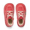 Baby Unisex Kick Hi Zip Leer Alternatief Rood