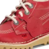 Baby Unisex Kick Hi Zip Leer Alternatief Rood