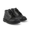 Baby Unisex Kick Hi Zip Leer Alternatief Zwart