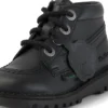 Baby Unisex Kick Hi Zip Leer Alternatief Zwart