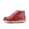 Baby Unisex Kick Hi Zip Leer Rood Baby Unisex Kick Hi Zip Leer Rood