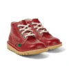 Baby Unisex Kick Hi Zip Leer Rood Baby Unisex Kick Hi Zip Leer Rood