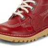 Baby Unisex Kick Hi Zip Leer Rood Baby Unisex Kick Hi Zip Leer Rood