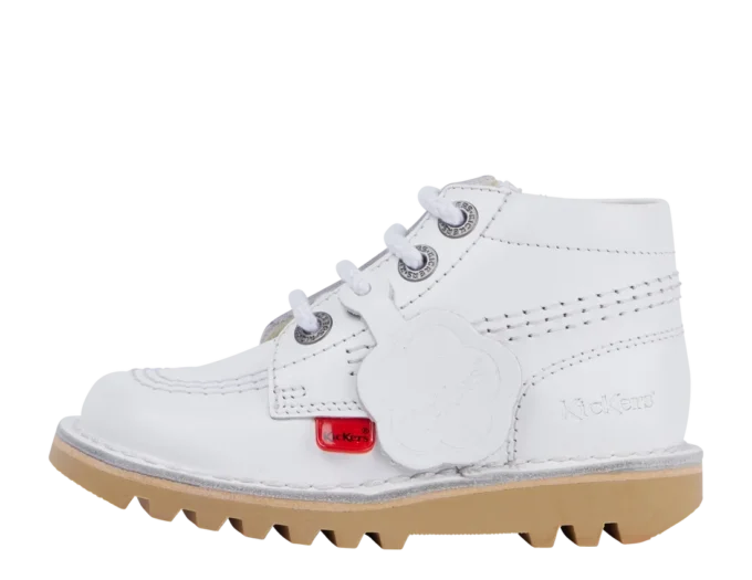 Baby Unisex Kick Hi Zip Leer Wit