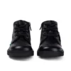Baby Unisex Kick Hi Zip Leer Zwart