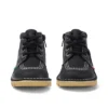 Baby Unisex Kick Hi Zip Leer Zwart/Wit