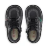 Baby Unisex Kick Hi Zip Leer Zwart/Wit