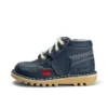 Baby Unisex Kick Hi Zip Leeralternatief Navy