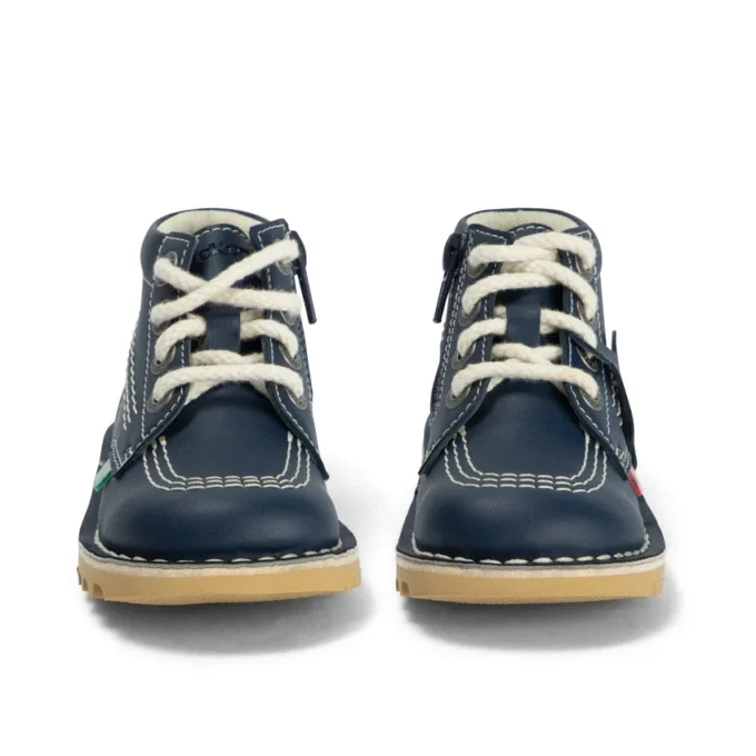 Baby Unisex Kick Hi Zip Leeralternatief Navy