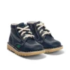 Baby Unisex Kick Hi Zip Leeralternatief Navy