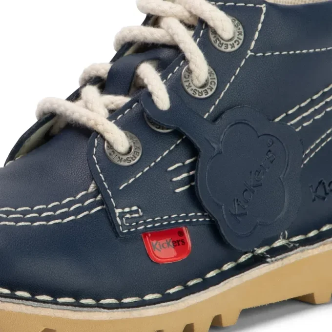 Baby Unisex Kick Hi Zip Leeralternatief Navy