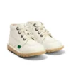 Baby Unisex Kick Hi Zip leeralternatief wit