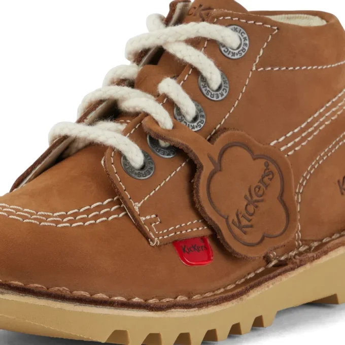 Baby Unisex Kick Hi Zip Nubuck Tan