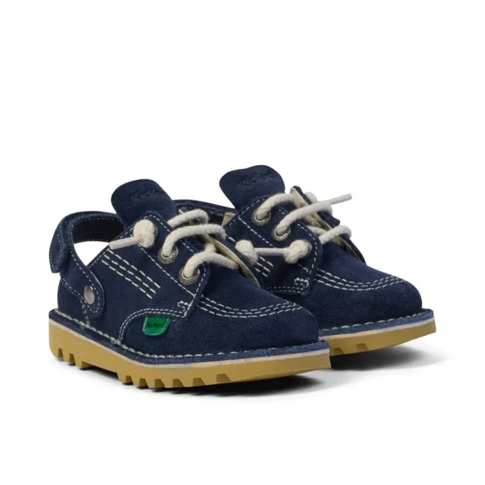 Baby Unisex Kick Mule Suède Navy