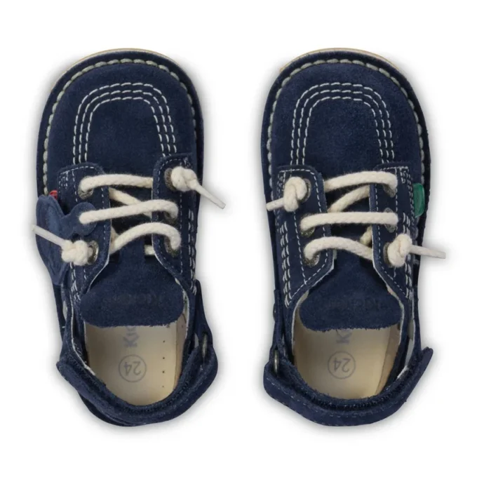 Baby Unisex Kick Mule Suède Navy
