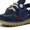 Baby Unisex Kick Mule Suède Navy