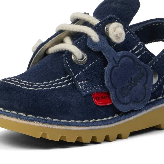 Baby Unisex Kick Mule Suède Navy