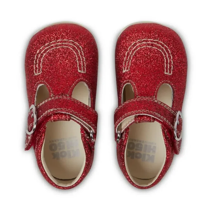 Baby Unisex Kick T Glitter Schoenen Rood