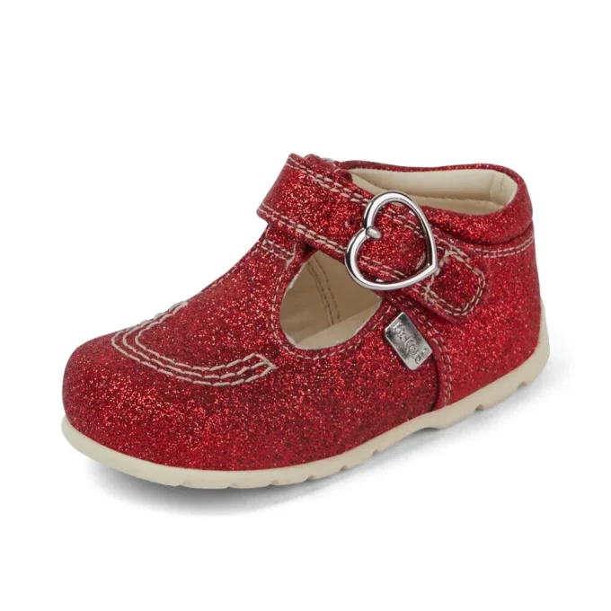 Baby Unisex Kick T Glitter Schoenen Rood