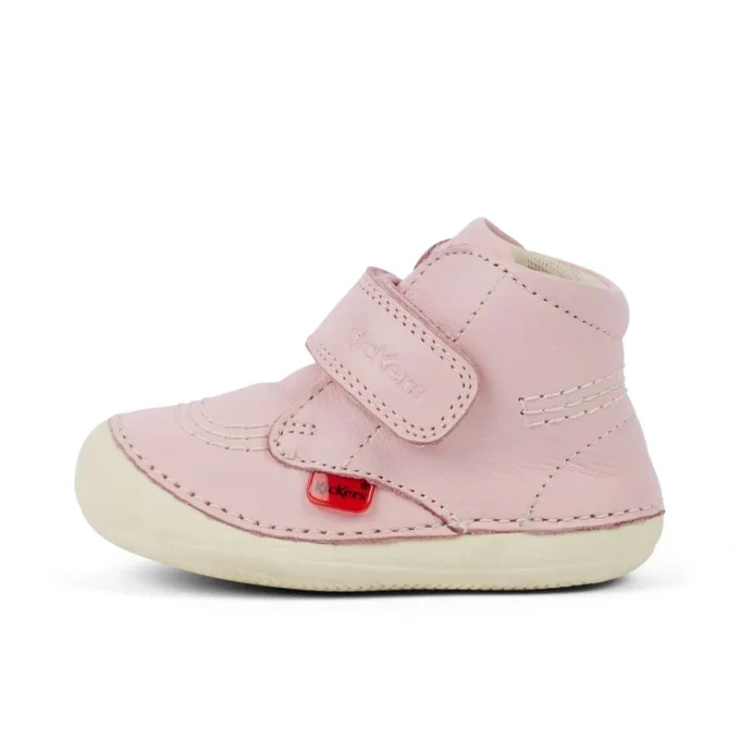 Baby Unisex Softer Hi Baby Leer Lichtroze