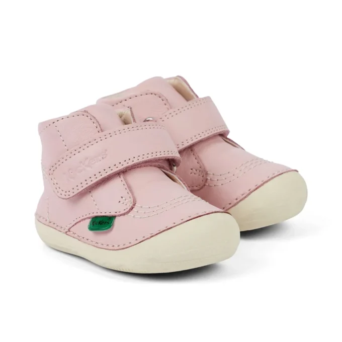 Baby Unisex Softer Hi Baby Leer Lichtroze