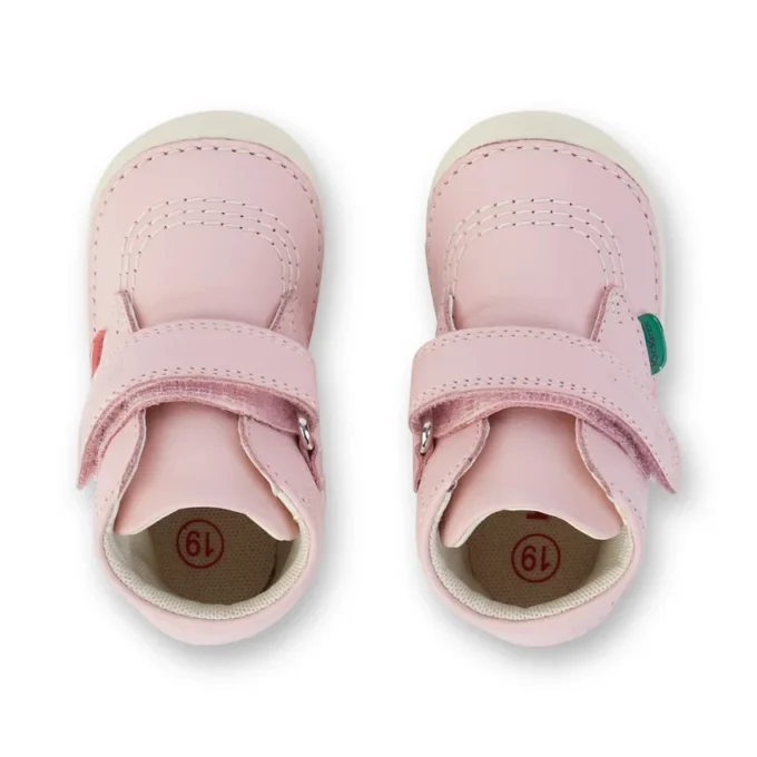 Baby Unisex Softer Hi Baby Leer Lichtroze