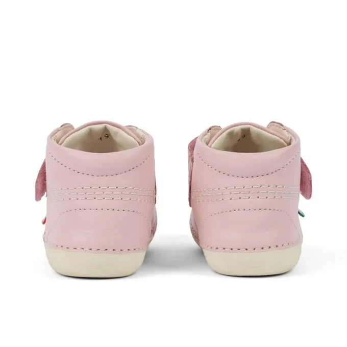 Baby Unisex Softer Hi Baby Leer Lichtroze