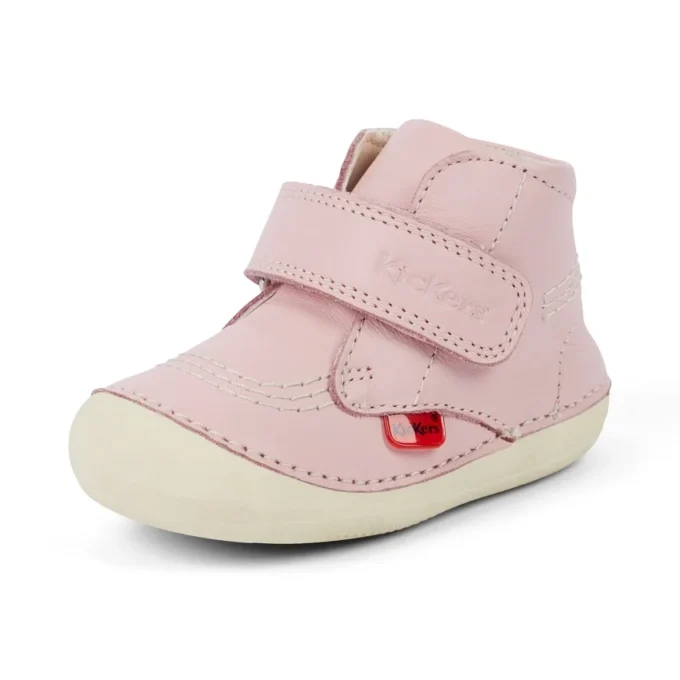 Baby Unisex Softer Hi Baby Leer Lichtroze