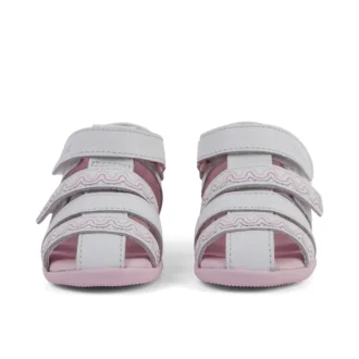 Baby Wriggle Wave sandalen leer wit