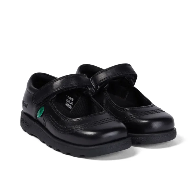 Fragma Pop leren schoenen voor babymeisjes, zwart