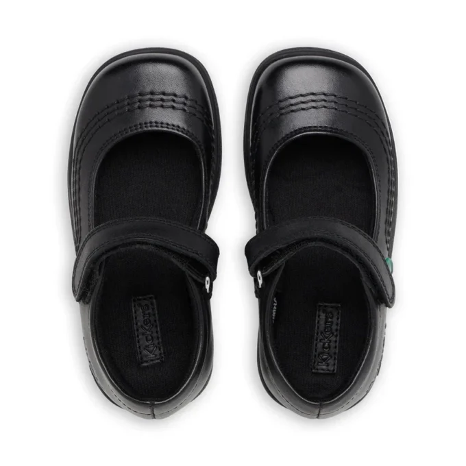 Fragma Pop leren schoenen voor babymeisjes, zwart