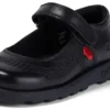 Fragma Pop leren schoenen voor babymeisjes, zwart