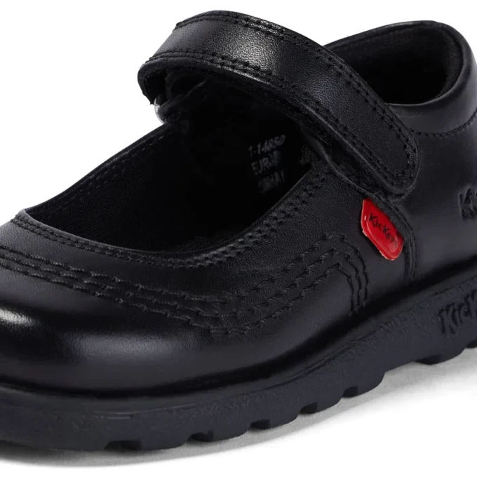 Fragma Pop leren schoenen voor babymeisjes, zwart
